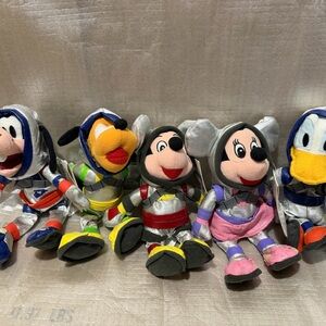 Disney Plush Toy Set - Mickey and Friends in Colorful Outfits OUTER SPACE ASTRO
